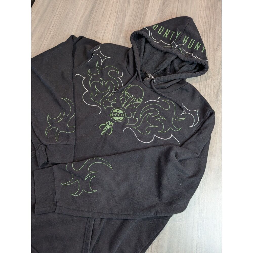 Star Wars Boba Fett Helmet Embroidered Hoodie - BoxLunch Exclusive Size XL